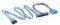 AKASA AK-CB059 BLUE UV SINGLE SAS CABLE