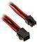 PHANTEKS 6-PIN PCIE EXTENSION 50CM SLEEVED BLACK/RED