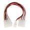 VALUELINE VLCP74030V0.15 INTERNAL POWER ADAPTER CABLE MOLEX MALE - FEMALE + 3-PIN FAN POWER 0.15M