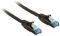 INLINE PATCH CABLE CAT.6A S/FTP (PIMF) 500MHZ BLACK 5M