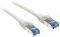 INLINE PATCH CABLE CAT.6A S/FTP (PIMF) 500MHZ WHITE 7.5M