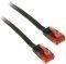 INLINE PATCH CABLE FLAT U/UTP CAT.6 0.5M BLAC...