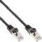 INLINE PATCH CABLE SF/UTP CAT.5E BLACK 7.5M