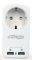 ENERGENIE EG-ACU2-01-W SINGLE AC SOCKET PASS-THROUGH USB CHARGER X2 2.1A WHITE