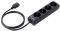 EQUIP 333281 4-SOCKET POWER STRIP BLACK