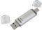 HAMA 124161 C-LAETA FLASH PEN 16GB USB 3.1/USB3.0 TYPE-C SILVER