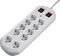 HAMA 137233 10-WAY POWER STRIP WITH 2 SWITCHE...