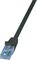 LOGILINK PATCH CABLE CAT.6A U/UTP, BLACK,  1M