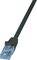 LOGILINK PATCH CABLE CAT.6A U/UTP, BLACK,  3M