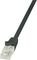 LOGILINK PATCH CABLE CAT.6 U/UTP BLACK 10M ECONLINE