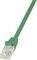 LOGILINK PATCH CABLE CAT.6 U/UTP GREEN  0,25M...