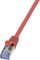 LOGILINK PATCH CABLE CAT.6A S/FTP RED  1M, PR...