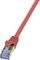 LOGILINK PATCH CABLE CAT.6A S/FTP RED  1M, PR...