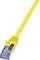 LOGILINK PATCH CABLE CAT.6A S/FTP YELLOW  5M,...