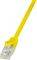 LOGILINK PATCH CABLE CAT.6 U/UTP YELLOW  0,25...
