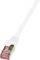 LOGILINK PATCH CABLE CAT.6 S/FTP WHITE  5M, P...
