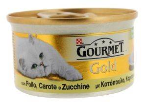 GOURMET ΚΟΝΣΕΡΒΑ ΓΑΤΑΣ GOURMET GOLD ΠΑΤΕ ADULT ΜΕ ΚΟΤΟΠΟΥΛΟ ΚΑΙ ΚΑΡΟΤΟ 85 GR