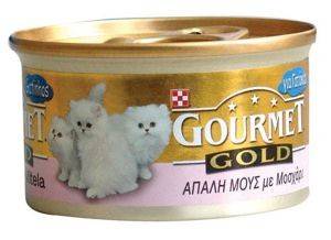 GOURMET ΚΟΝΣΕΡΒΑ ΓΑΤΑΣ GOURMET GOLD ΜΟΥΣ KITTEN ΜΟΣΧΑΡΙ 85 GR