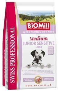  BIOMILL MEDIUM JUNIOR SENSITIVE  12KG