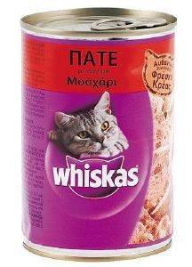 ΚΟΝΣΕΡΒΑ WHISKAS ΜΟΣΧΑΡΙ ΠΑΤΕ 400GR ΚΟΝΣΕΡΒΑ WHISKAS ΜΟΣΧΑΡΙ ΠΑΤΕ 400GR