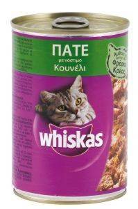 ΚΟΝΣΕΡΒΑ WHISKAS ΚΟΥΝΕΛΙ ΠΑΤΕ 400GR ΚΟΝΣΕΡΒΑ WHISKAS ΚΟΥΝΕΛΙ ΠΑΤΕ 400GR