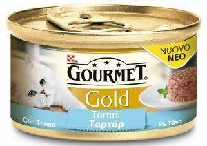 ΚΟΝΣΕΡΒΑ ΓΑΤΑΣ GOURMET GOLD ΤΑΡΤΑΡ ΤΟΝΟ 85GR ΚΟΝΣΕΡΒΑ ΓΑΤΑΣ GOURMET GOLD ΤΑΡΤΑΡ ΤΟΝΟ 85GR