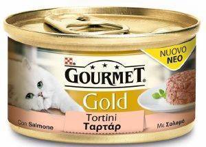 GOURMET ΚΟΝΣΕΡΒΑ ΓΑΤΑΣ GOURMET GOLD ΤΑΡΤΑΡ ΣΟΛΟΜΟΣ 85GR