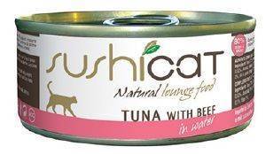 ΚΟΝΣΕΡΒΑ ΓΑΤΑΣ SUSHICAT ADULT ΤΟΝΟΣ ΚΑΙ ΜΟΣΧΑΡΙ ΣΕ ΝΕΡΟ 70GR ΚΟΝΣΕΡΒΑ ΓΑΤΑΣ SUSHICAT ADULT ΤΟΝΟΣ ΚΑΙ ΜΟΣΧΑΡΙ ΣΕ ΝΕΡΟ 70GR