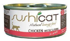 ΚΟΝΣΕΡΒΑ ΓΑΤΑΣ SUSHICAT ADULT ΚΟΤΟΠΟΥΛΟ ΚΑΙ ΣΟΥΡΙΜΙ ΣΕ ΝΕΡΟ 70GR ΚΟΝΣΕΡΒΑ ΓΑΤΑΣ SUSHICAT ADULT ΚΟΤΟΠΟΥΛΟ ΚΑΙ ΣΟΥΡΙΜΙ ΣΕ ΝΕΡΟ 70GR