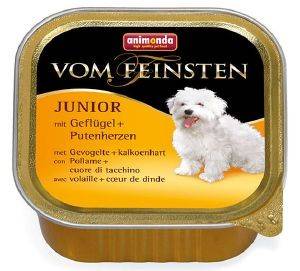 ANIMONDA VOM FEINSTEN ΚΟΝΣΕΡΒΑ ΣΚΥΛΟΥ ANIMONDA VOM FEINSTEN PUPPY ΜΕ ΠΟΥΛΕΡΙΚΑ ΚΑΙ ΚΑΡΔΙΑ ΓΑΛΟΠΟΥΛΑΣ 150GR