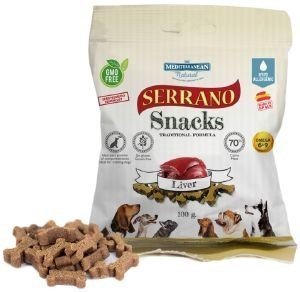 MEDITERRANEAN NATURAL SNACK ΣΕ ΜΙΚΡΕΣ ΜΠΟΥΚΙΕΣ MEDITERRANEAN NATURAL SERRANO ΣΥΚΩΤΙ 100GR