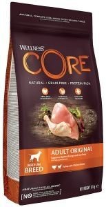 CORE ΤΡΟΦΗ ΣΚΥΛΟΥ WELLNESS CORE ADULT ORIGINAL ΓΑΛΟΠΟΥΛΑ - ΚΟΤΟΠΟΥΛΟ 1.8KG