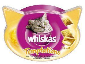 WHISKAS ΣΝΑΚ WHISKAS TEMPTATIONS ΚΟΤΟΠΟΥΛΟ - ΤΥΡΙ 60GR