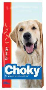 ΤΡΟΦΗ ΣΚΥΛΟΥ CHOKY ADULT ENERGY 20KG ΤΡΟΦΗ ΣΚΥΛΟΥ CHOKY ADULT ENERGY 20KG