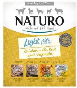 NATURO ΓΕΥΜΑ ΣΚΥΛΟΥ NATURO LIGHT ΚΟΤΟΠΟΥΛΟ-ΡΥΖΙ - ΛΑΧΑΝΙΚΑ 400GR