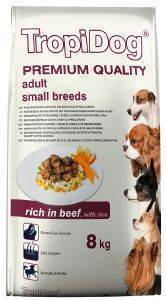   TROPIDOG PREMIUM ADULT SMALL BREEDS  &  8KG