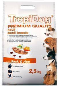 TROPIDOG ΤΡΟΦΗ ΣΚΥΛΟΥ TROPIDOG PREMIUM ADULT SMALL BREEDS ΠΑΠΙΑ - ΡΥΖΙ 2.5KG