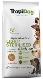   TROPIDOG PREMIUM LIGHT ALL BREEDS  &  12KG