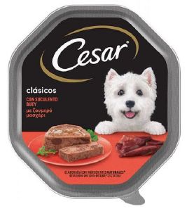 ΚΟΝΣΕΡΒΑ ΣΚΥΛΟΥ CESAR ME ΜΟΣΧΑΡΙ 150GR ΚΟΝΣΕΡΒΑ ΣΚΥΛΟΥ CESAR ME ΜΟΣΧΑΡΙ 150GR