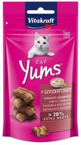 VITAKRAFT ΓΕΜΙΣΤΕΣ ΛΙΧΟΥΔΙΕΣ VITAKRAFT CAT YUMS ΜΕ ΣΥΚΩΤΙ 40GR