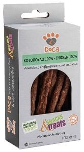 DOCA ΦΥΣΙΚΕΣ ΛΙΧΟΥΔΙΕΣ ΣΚΥΛΟΥ DOCA STICKS ΚΟΤΟΠΟΥΛΟ 100GR