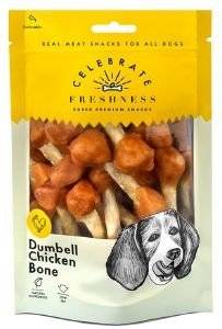 SNACK CELEBRATE FRESHNESS DUMBELL CHICKEN  BONE 100GR