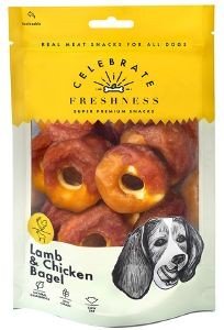 SNACK CELEBRATE FRESHNESS LAMB & CHICKEN BAGEL 100GR