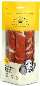 SNACK CELEBRATE FRESHNESS CHICKEN STEAK STICKS 17CM 3