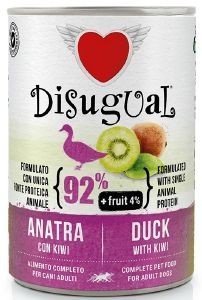 DISUGUAL ΚΟΝΣΕΡΒΑ ΣΚΥΛΟΥ DISUGUAL FRUIT ΜΕ ΠΑΠΙΑ - ΑΚΤΙΝΙΔΙΟ 400GR