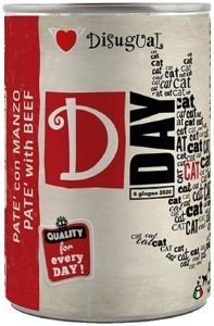 ΚΟΝΣΕΡΒΑ ΓΑΤΑΣ DISUGUAL D-DAY ΜΕ ΒΟΔΙΝΟ 400GR