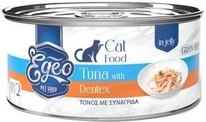 ΚΟΝΣΕΡΒΑ ΓΑΤΑΣ EGEO ΤΟΝΟΣ ΜΕ ΣΥΝΑΓΡΙΔΑ ΣΕ ΖΕΛΕ 85GR ΚΟΝΣΕΡΒΑ ΓΑΤΑΣ EGEO ΤΟΝΟΣ ΜΕ ΣΥΝΑΓΡΙΔΑ ΣΕ ΖΕΛΕ 85GR