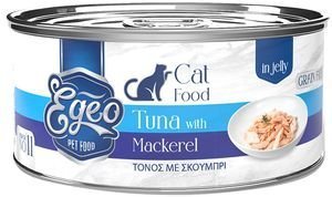 ΚΟΝΣΕΡΒΑ ΓΑΤΑΣ EGEO ΤΟΝΟΣ ΜΕ ΣΚΟΥΜΠΡΙ ΣΕ ΖΕΛΕ 85GR ΚΟΝΣΕΡΒΑ ΓΑΤΑΣ EGEO ΤΟΝΟΣ ΜΕ ΣΚΟΥΜΠΡΙ ΣΕ ΖΕΛΕ 85GR