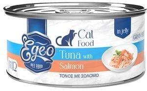 ΚΟΝΣΕΡΒΑ ΓΑΤΑΣ EGEO ΤΟΝΟΣ ΜΕ ΣΟΛΟΜΟ ΣΕ ΖΕΛΕ 85GR ΚΟΝΣΕΡΒΑ ΓΑΤΑΣ EGEO ΤΟΝΟΣ ΜΕ ΣΟΛΟΜΟ ΣΕ ΖΕΛΕ 85GR