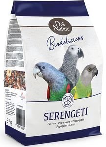 DELI NATURE ΤΡΟΦΗ ΓΙΑ ΑΦΡΙΚΑΝΙΚΟΥΣ ΠΑΠΑΓΑΛΟΥΣ DELI NATURE BIRDELICIOUS PARROTS SERENGETI 2KG